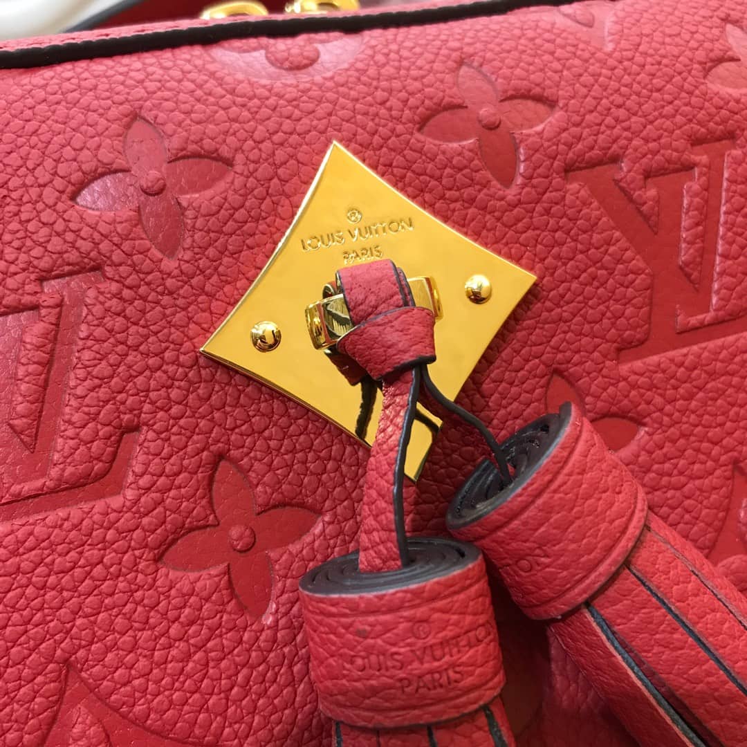 Louis Vuitton Monogram Empreinte Saintonge Replica Bag Red M44606