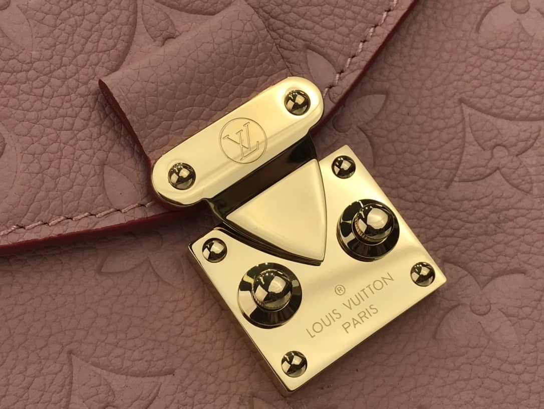 Louis Vuitton Pochette Metis Braided Monogram Empreinte Replica Pink M43942