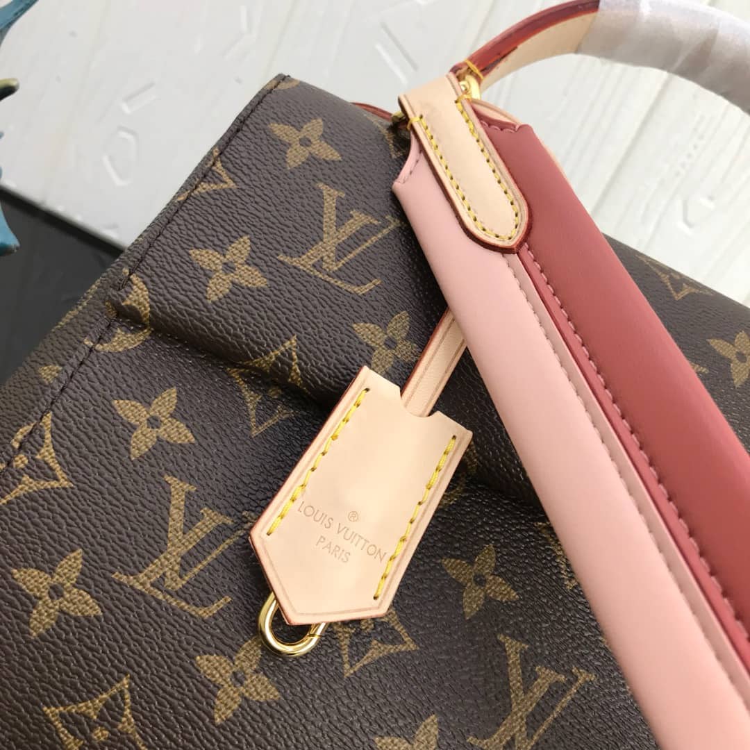 Louis Vuitton Cluny BB Monogram Canvas Shoulder Bag Replica Pink M42738