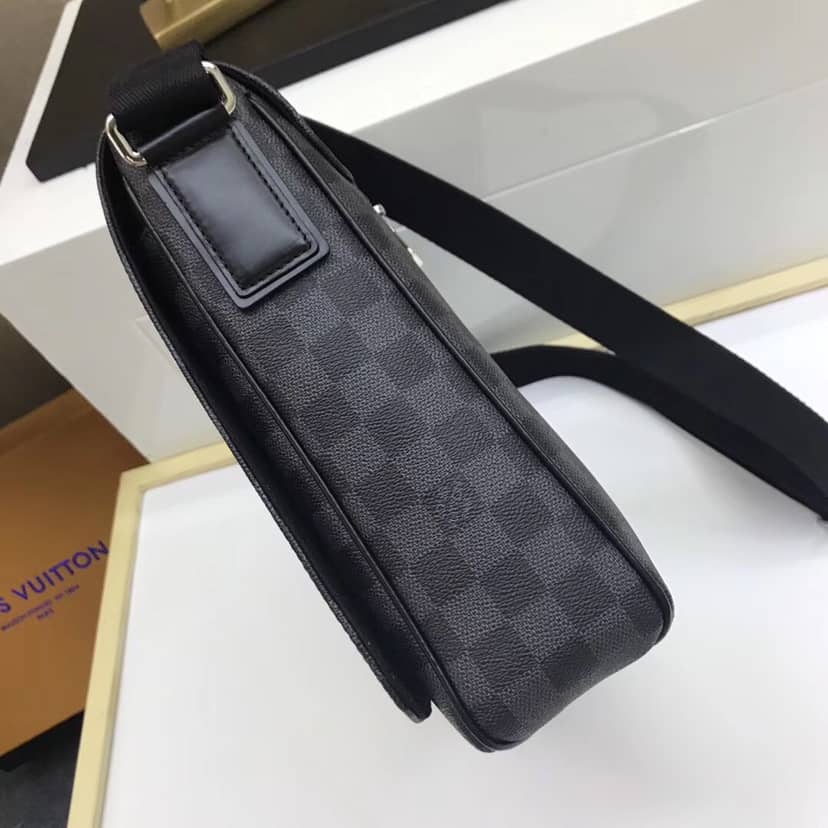 Louis Vuitton Damier Graphite District MM Shoulder Bag Replica N41272