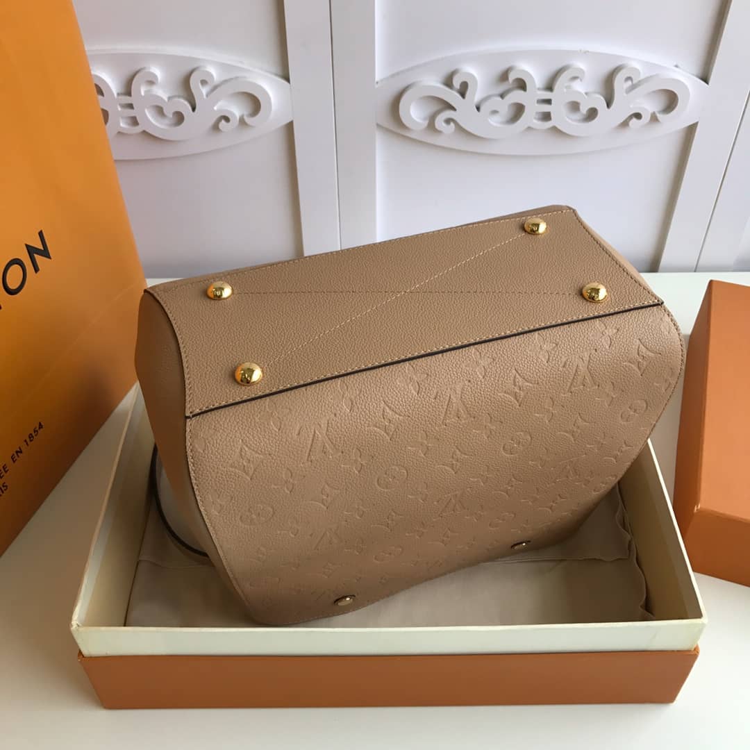 Louis Vuitton Monogram Montaigne MM Shoulder Bag Replica Apricot M41048