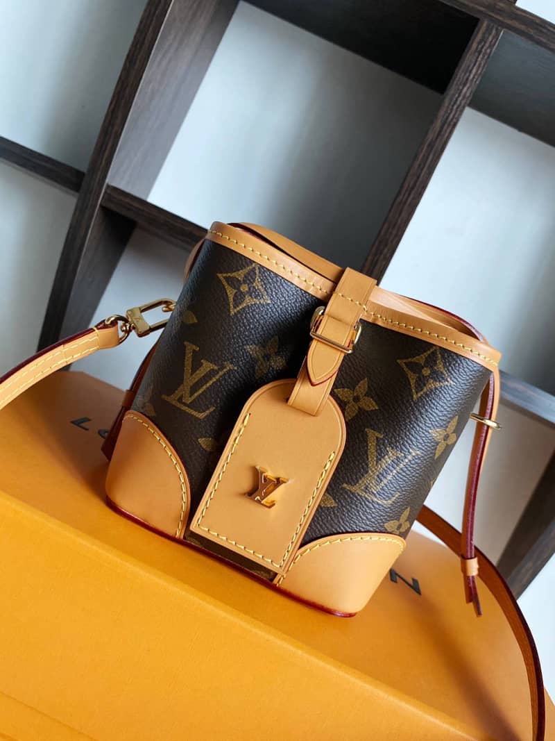 Louis Vuitton Monogram Coated Canvas Replica Crossbody Bag Brown M57099