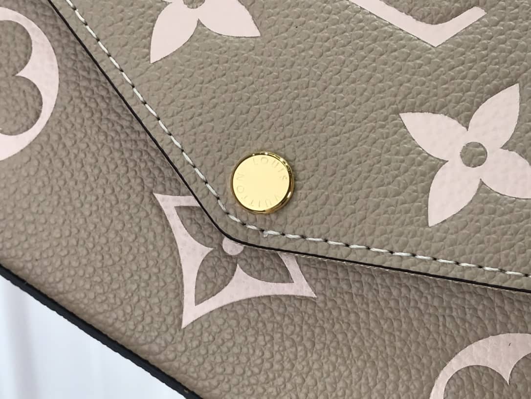 Louis Vuitton Bicolor Monogram Empreinte Replica Pochette Felice Gray M69977