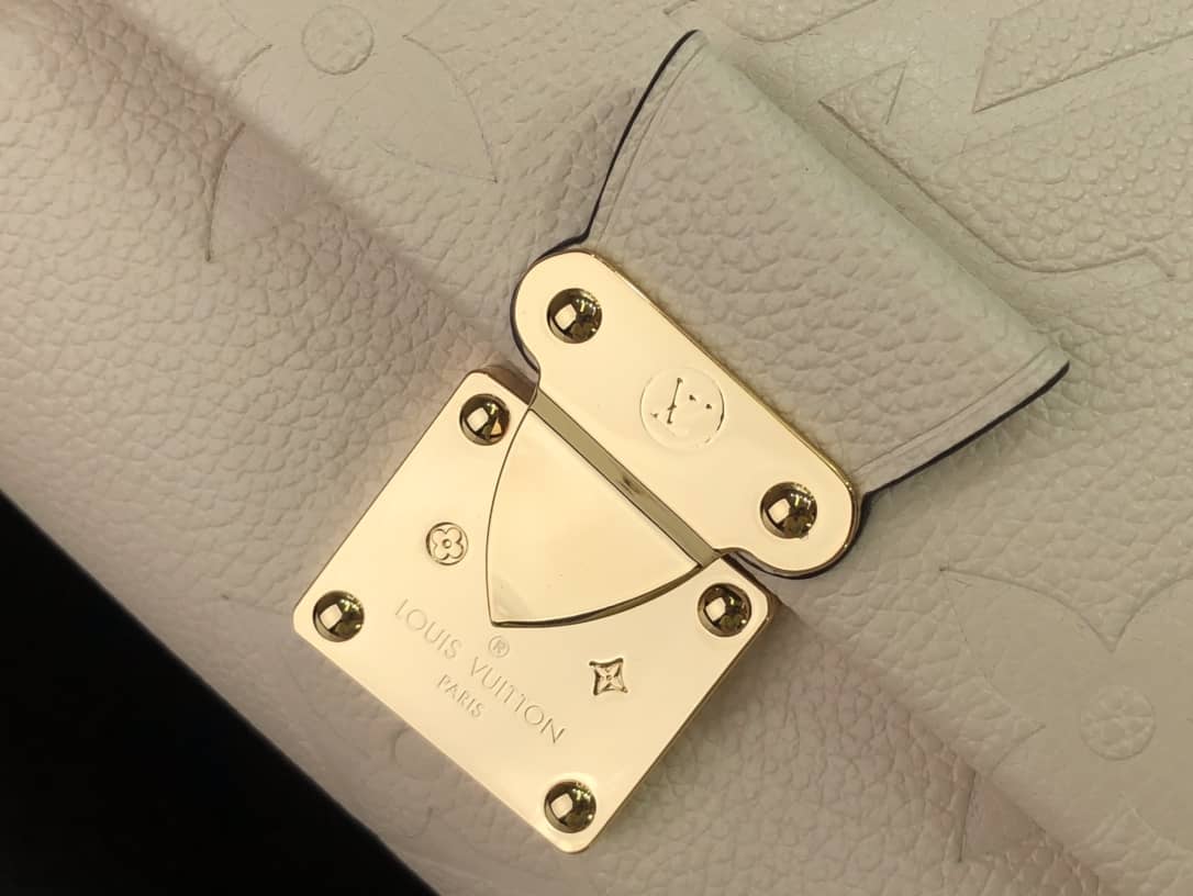 Louis Vuitton Favorite Monogram Empreinte Leather Replica Shoulder Bag Beige M45836