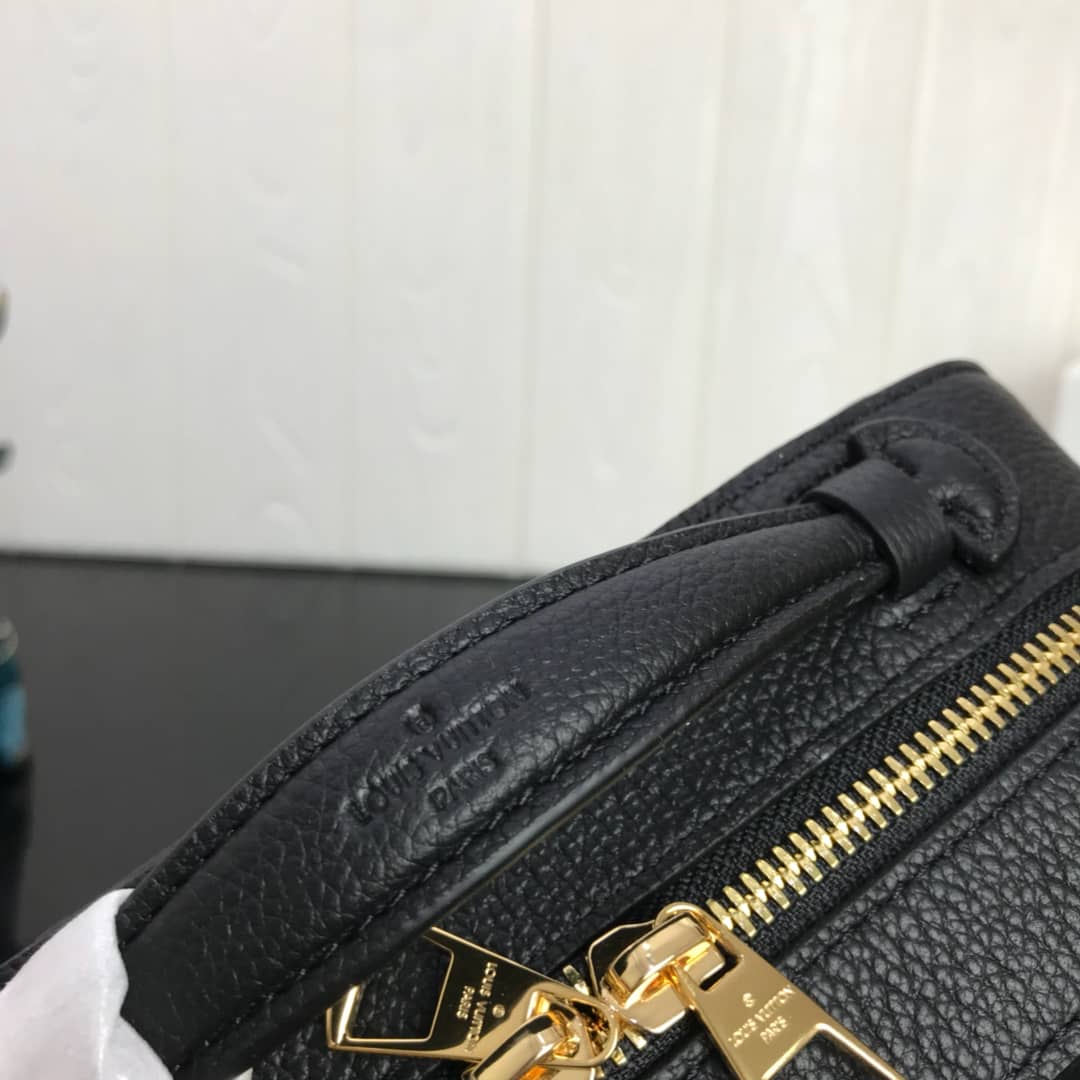 Louis Vuitton Saintonge Monogram Empreinte Replica Bag Black M44593