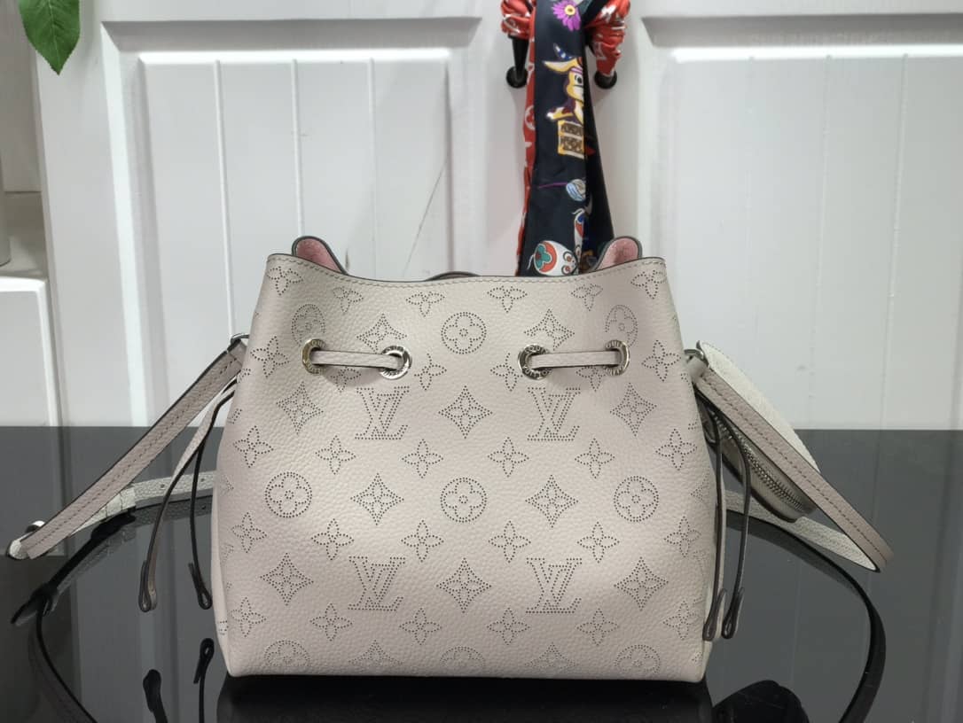 Louis Vuitton Bella Mahina Magnolia Leather Replica Bag M57068 Beige