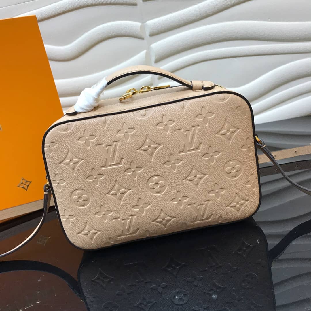 Louis Vuitton Monogram Empreinte Saintonge Replica Bag Beige M44606