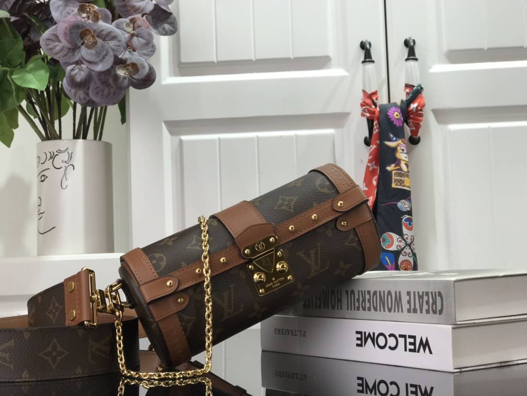 Louis Vuitton Papillon Trunk Monogram Chain Replica Crossbody Bag M57836