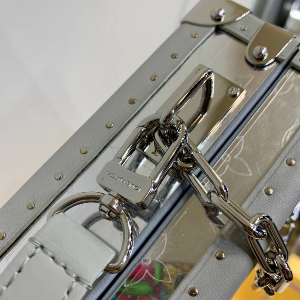 Louis Vuitton Clutch Box Bag White M20230 Replica Messenger Bag