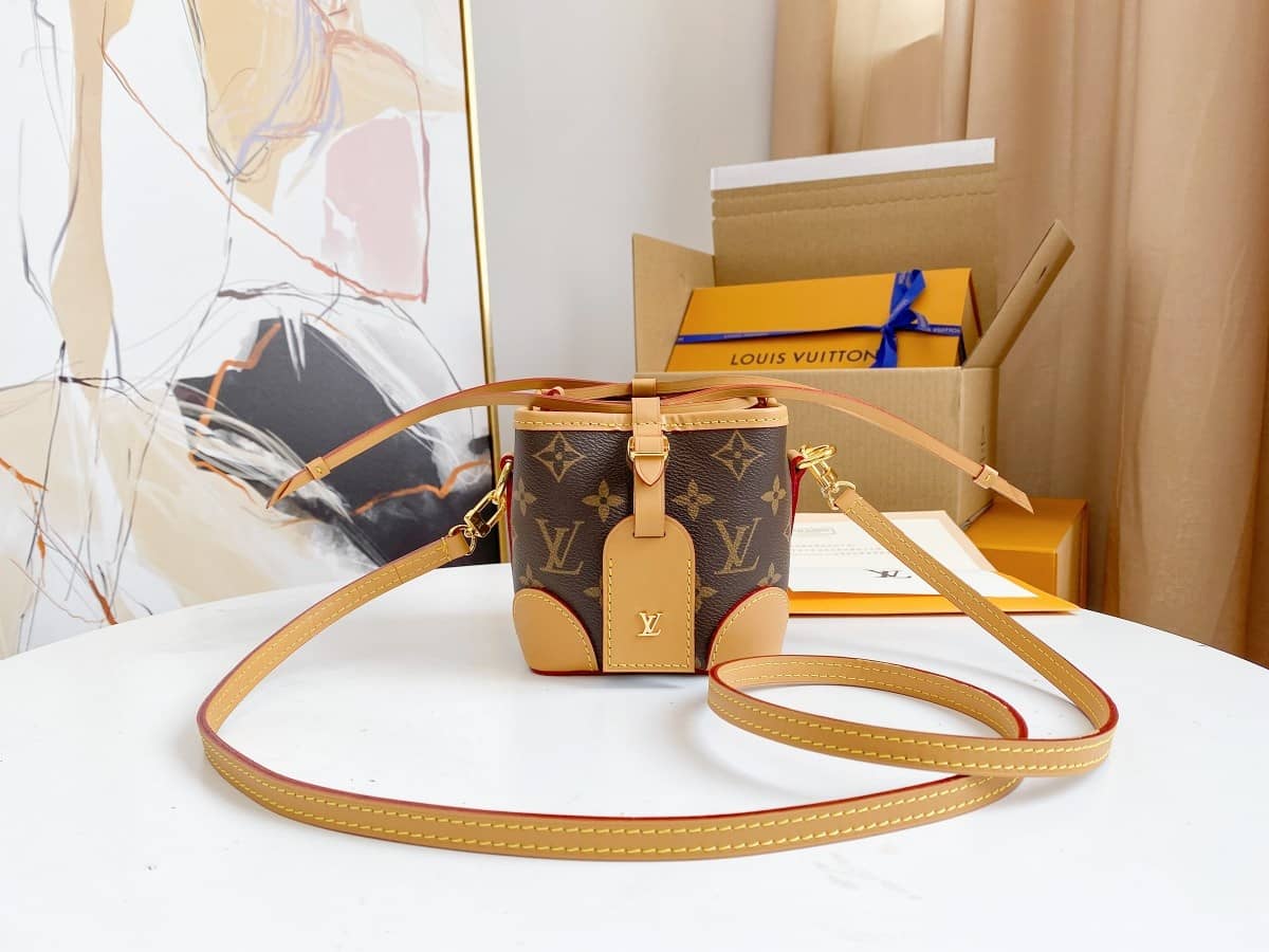 Louis Vuitton Monogram Coated Canvas Replica Crossbody Bag Brown M57099