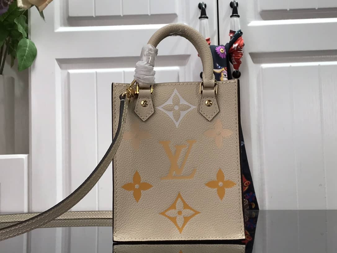 Louis Vuitton Monogram Petit Sac Plat Bag Replica Yellow M80449
