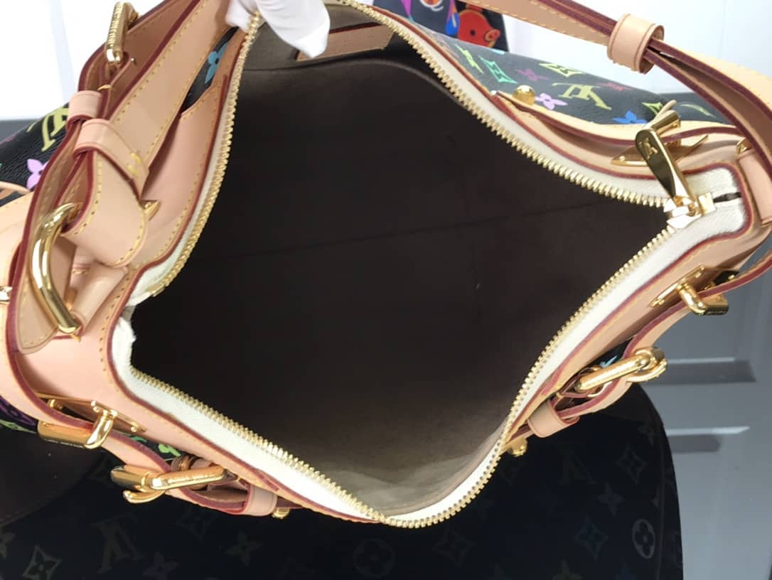 Louis Vuitton Monogram Multi Color Greta Shoulder Bag Replica Black M40196