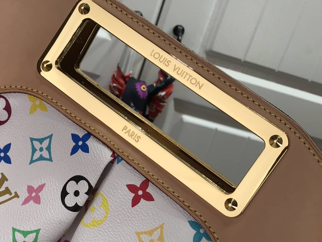 Louis Vuitton Judy MM 2way Monogram Multi-Color Bag Replica White M40255