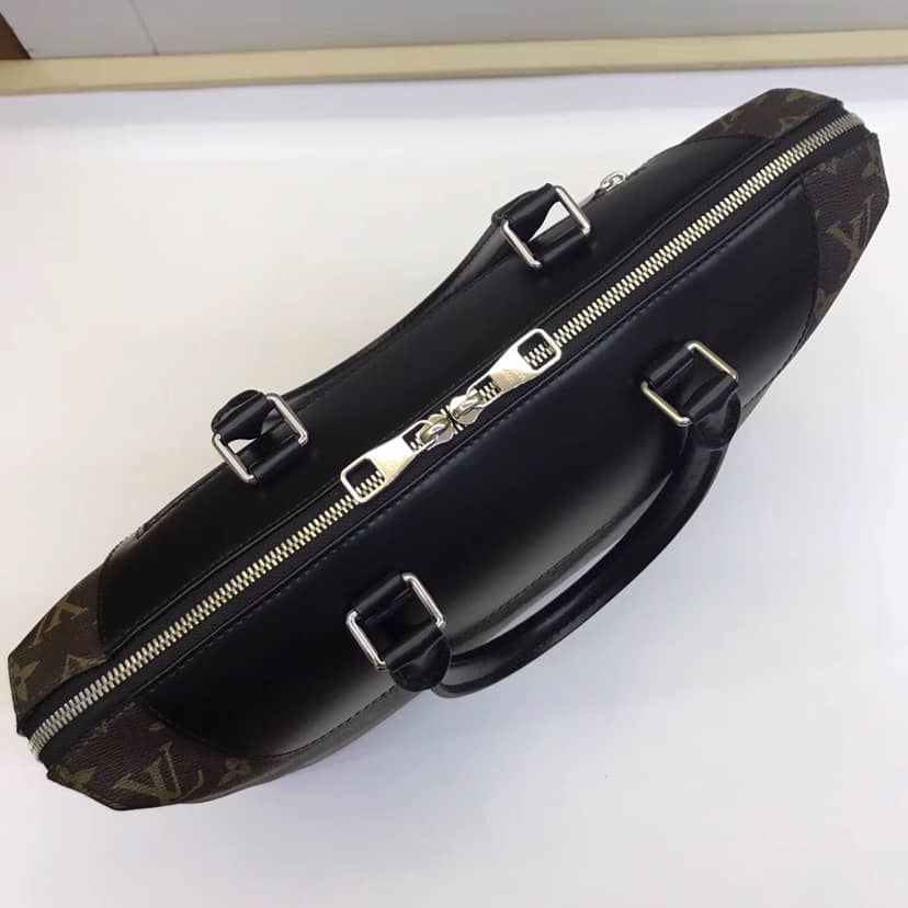 Louis Vuitton Porte Monogram Macassar Document Bag Replica M54019