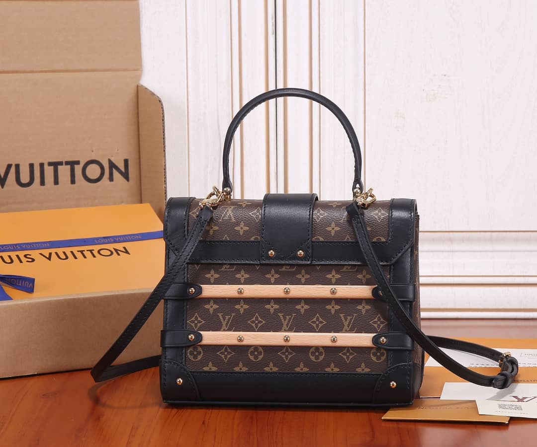 Louis Vuitton Trianon PM With Wooden Trim Monogram Canvas Replica Bag M45908