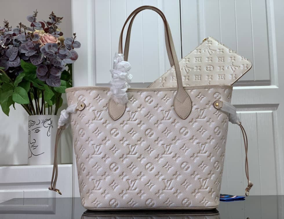 Louis Vuitton Neverfull MM Carryall Pale Beige M46231 Replica Tote
