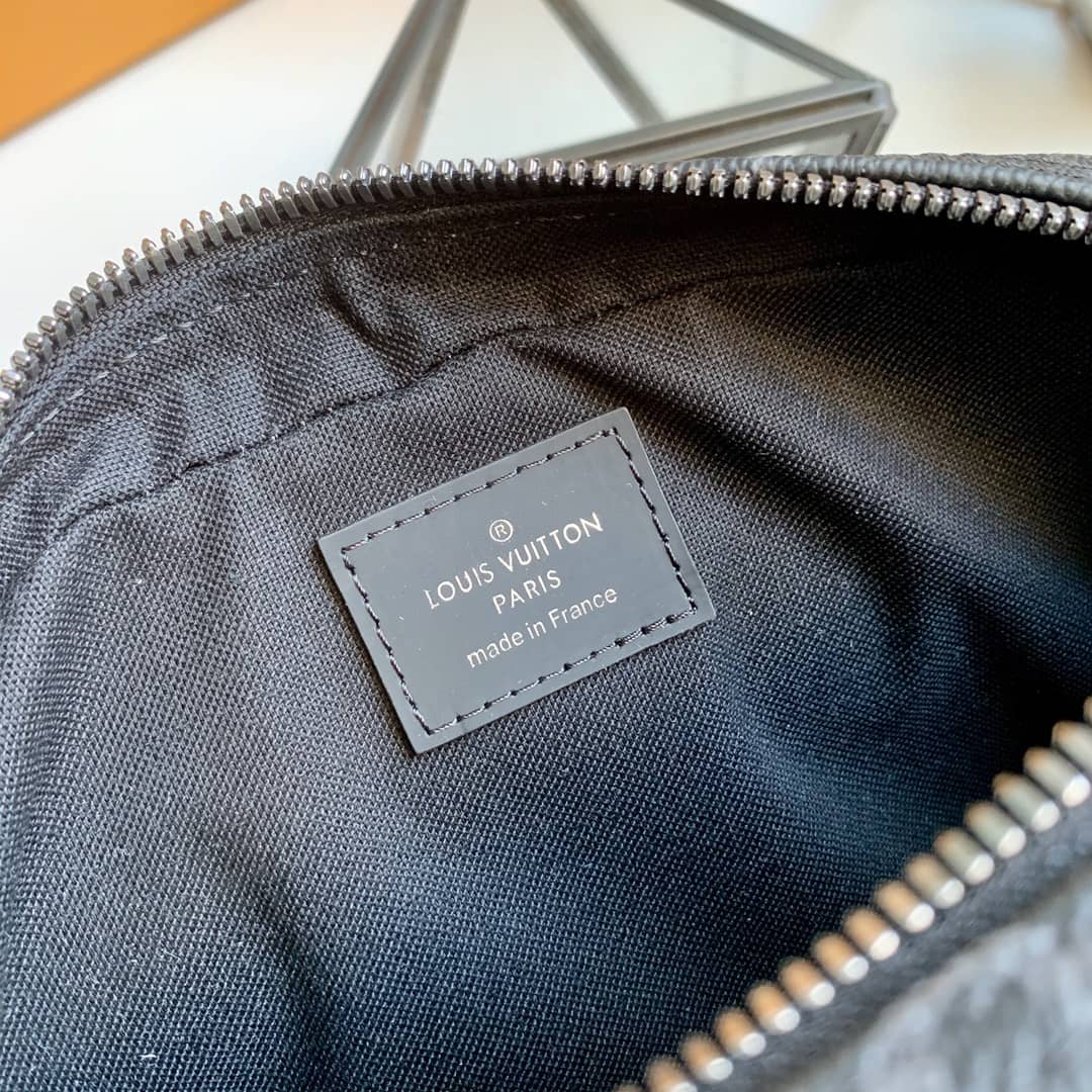 Louis Vuitton Monogram Trousse Toilette Clutch Replica Black M47522