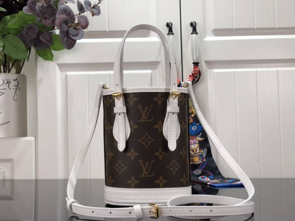 Louis Vuitton Nano Monogram Brown M81489 Replica Bucket Bag