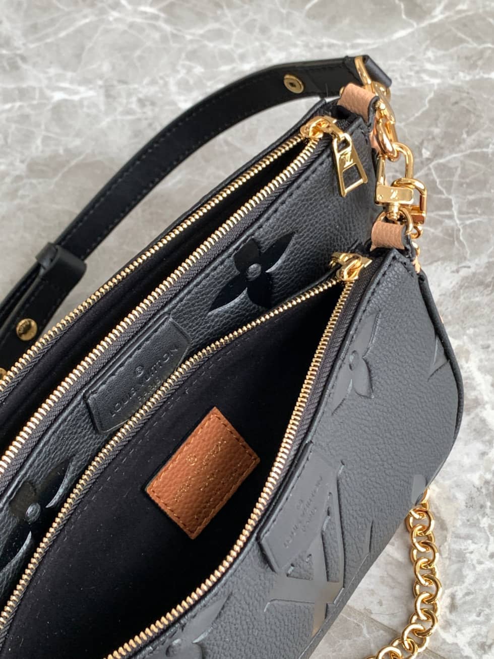 Louis Vuitton Multi Pochette Accessoires Monogram Empreinte M58520 Replica