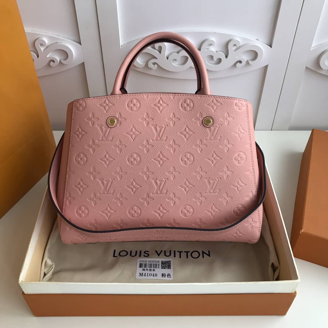 Louis Vuitton Monogram Montaigne MM Shoulder Bag Replica Pink M41048