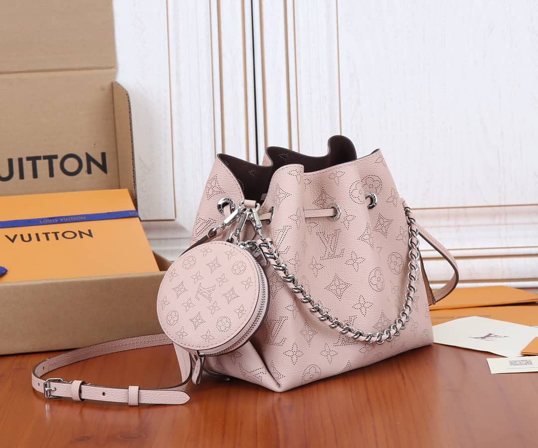Louis Vuitton Bella Leather Replica Shoulder Bag Pink M57070