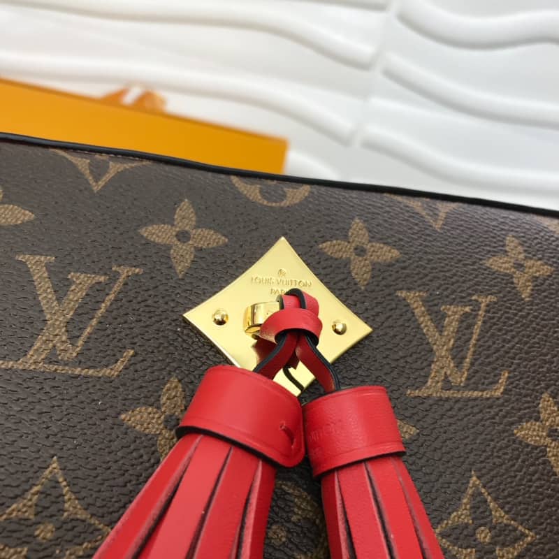 Louis Vuitton Saintonge Monogram Canvas Replica Shoulder Bag Red M43557