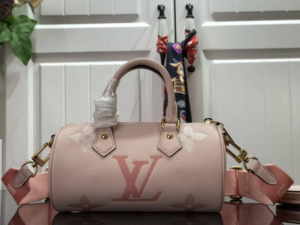 Louis Vuitton Monogram Empreinte Papillon BB Pink M45708 Replica Shoulder Bag