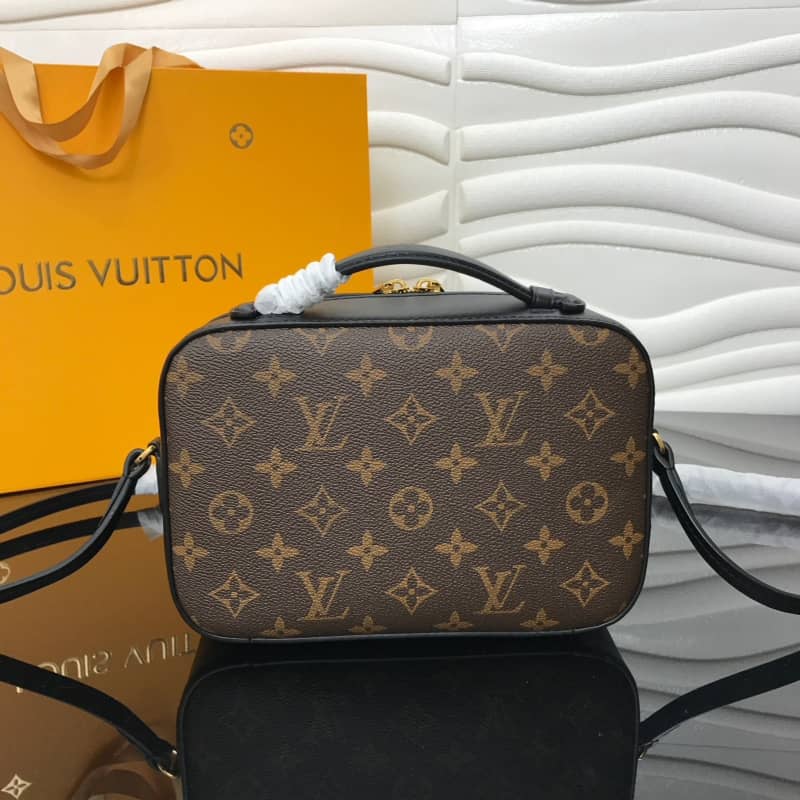 Louis Vuitton Saintonge Monogram Canvas Replica Shoulder Bag Black M43557