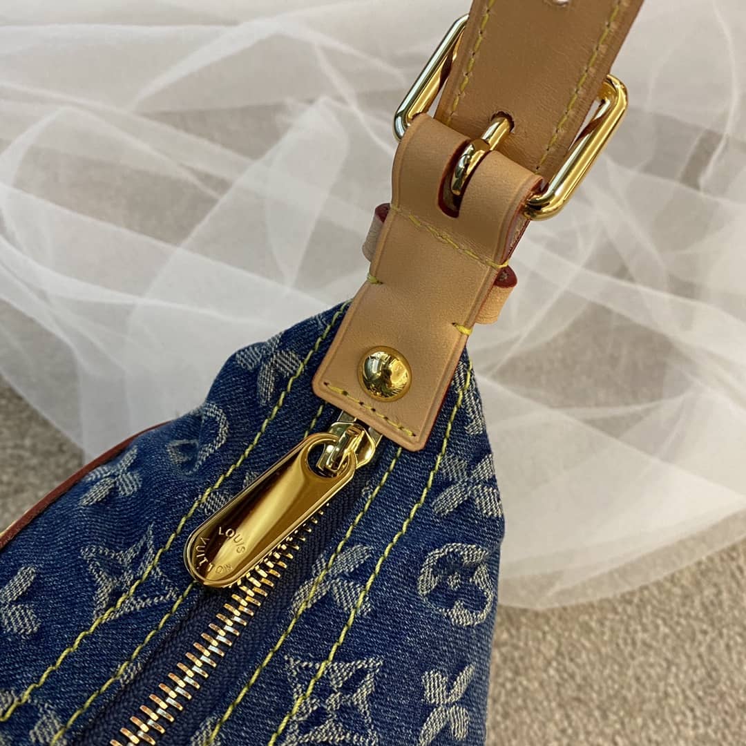 Louis Vuitton Monogram Denim Baggy PM Bag Replica Blue M44464