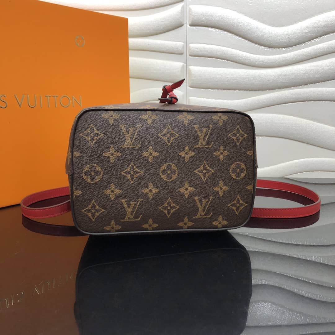 Louis Vuitton Noe Monogram Canvas Replica Bucket Bag Red