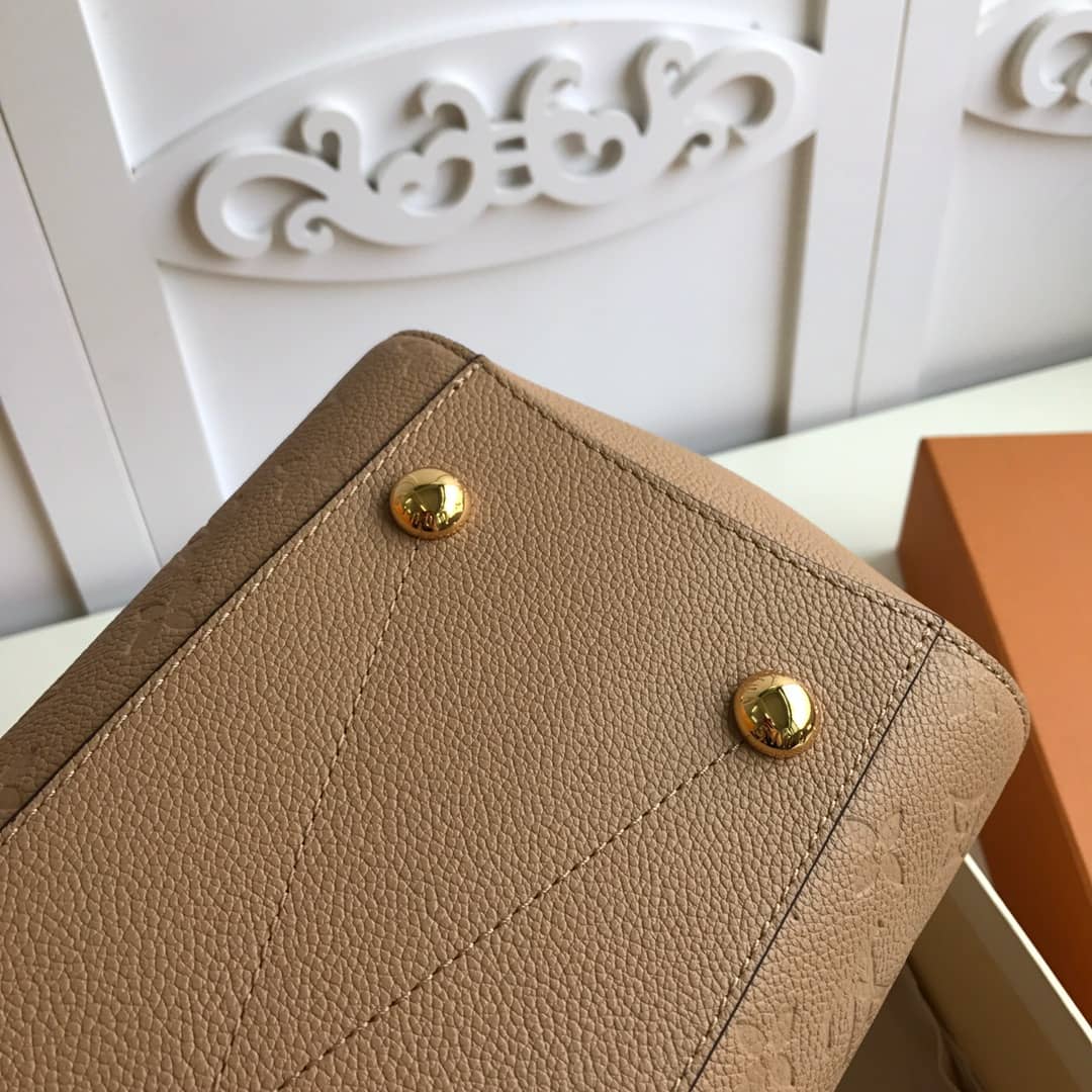 Louis Vuitton Monogram Montaigne MM Shoulder Bag Replica Apricot M41048