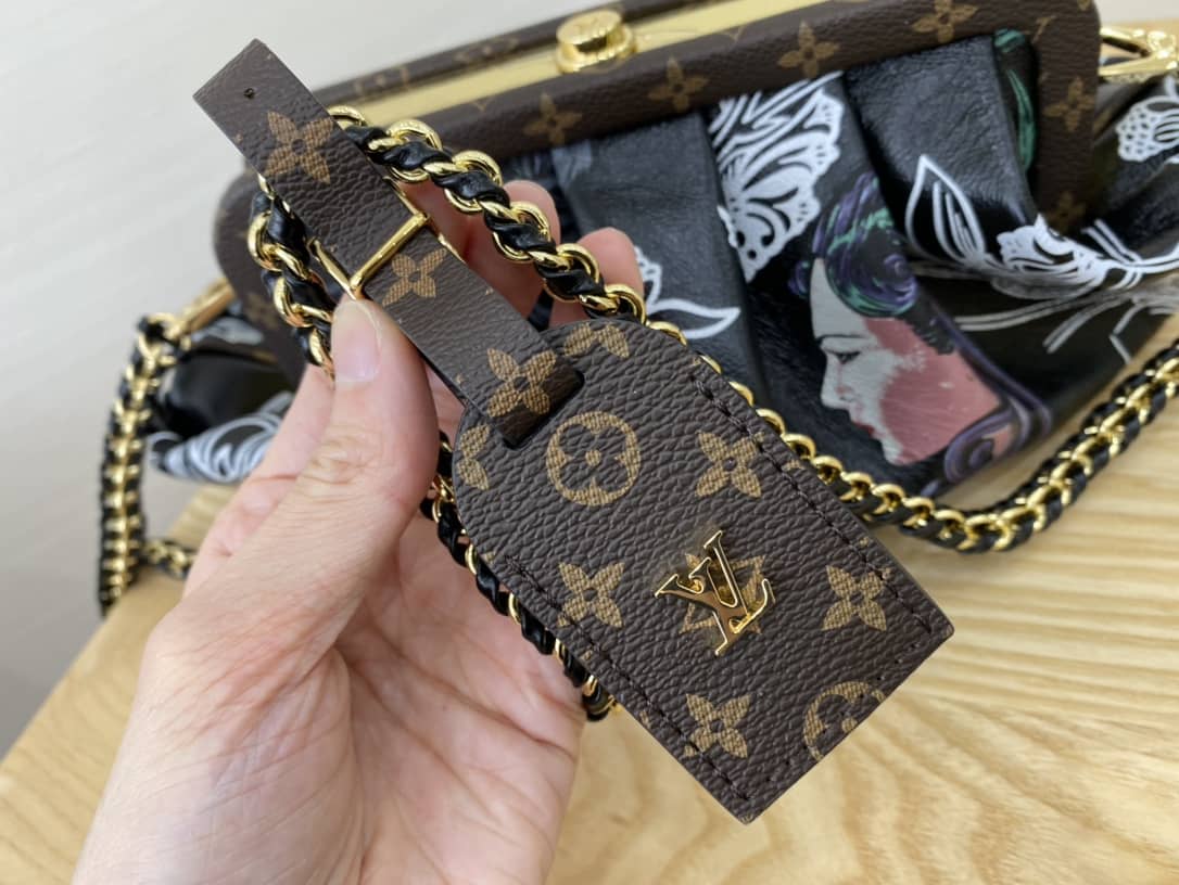 Louis Vuitton Monogram Canvas Boursicot EW Replica Bag Black M45229