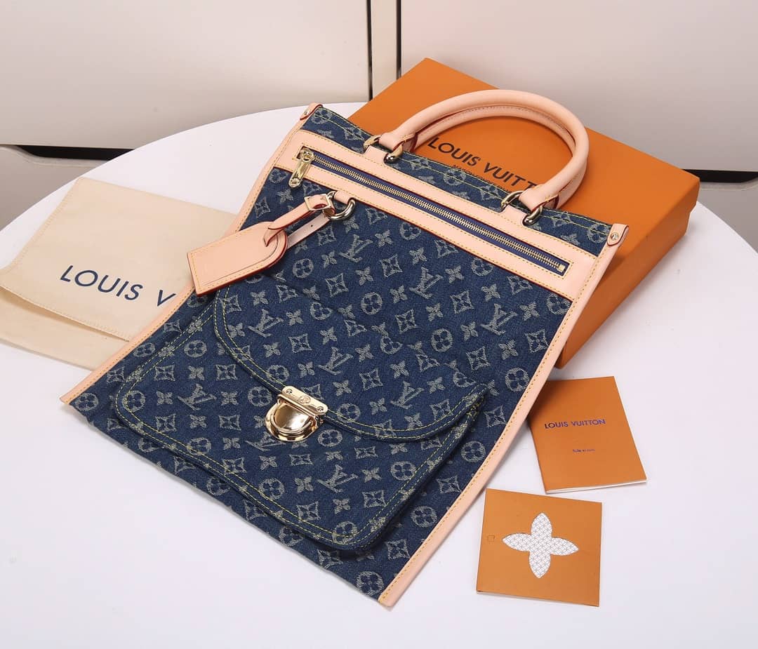 Louis Vuitton Flat Shopper Monogram Tote Replica M95018