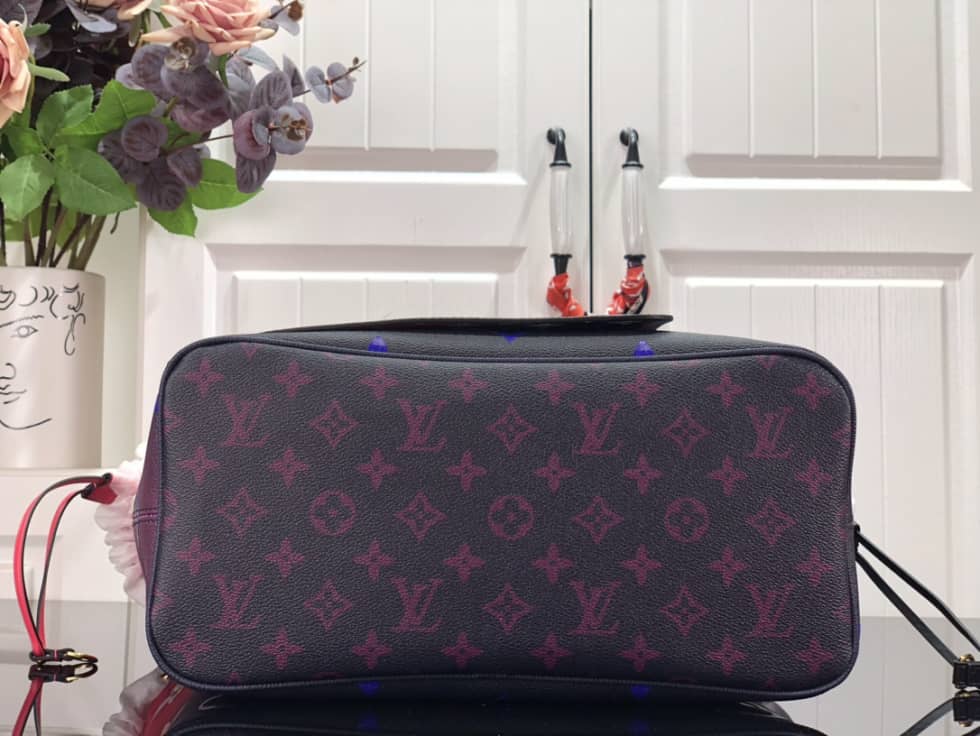 Louis Vuitton Neverfull Dupe Leather Midnight Fuchsia M20511