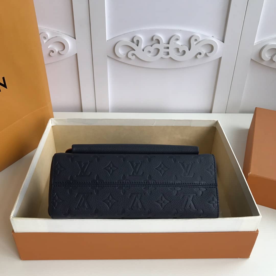 Louis Vuitton Monogram Empreinte Vavin PM Chain Replica Shoulder Bag Black M44151