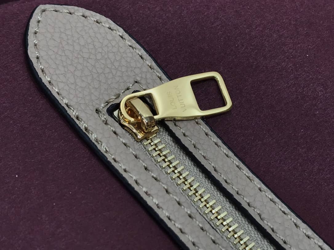 Louis Vuitton Neverfull MM Monogram Empreinte Tourterelle Bag Replica Gray M45686