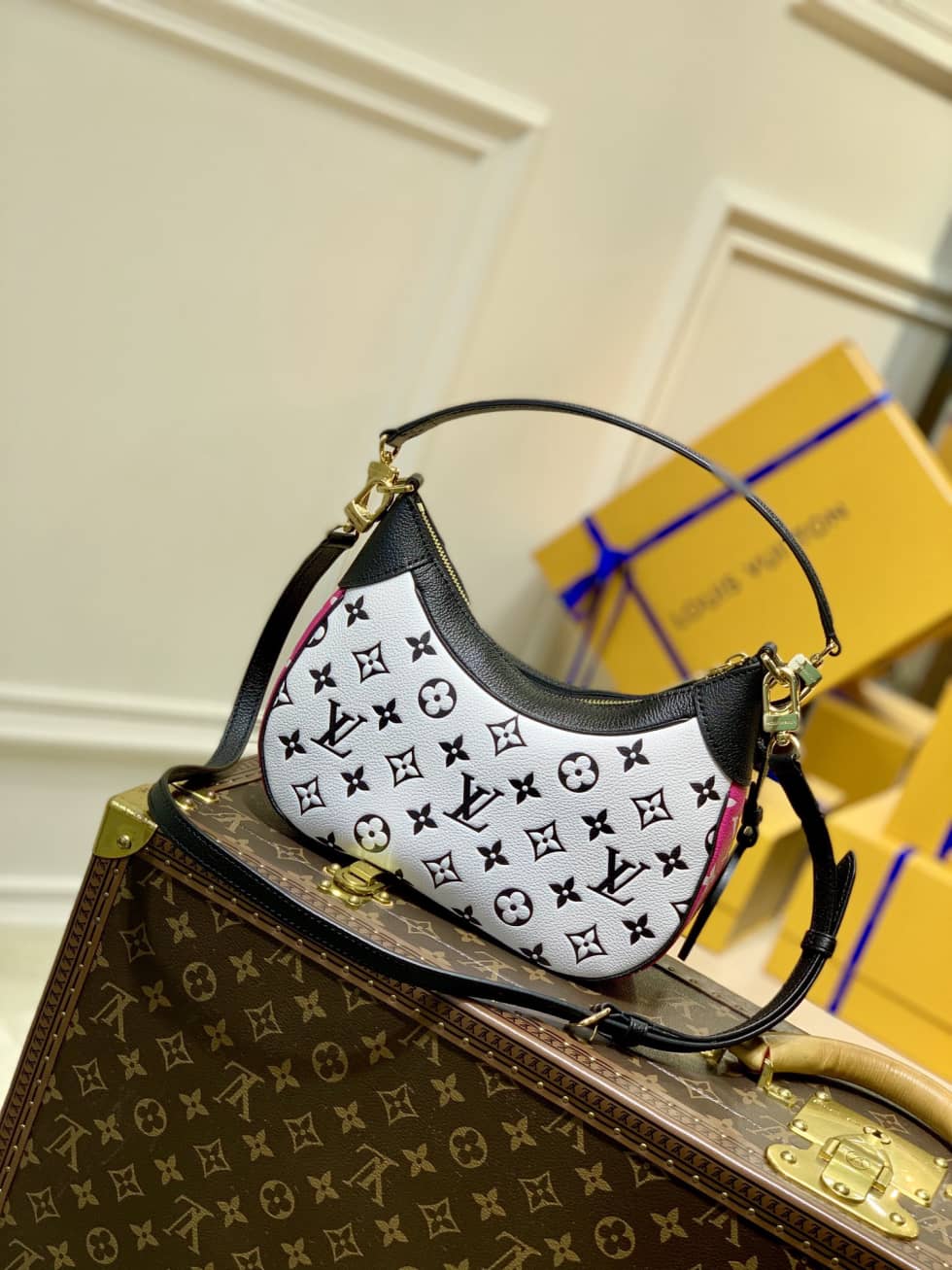 Louis Vuitton Bagatelle BB Monogram Empreinte Black White M46091 Replica Hobo