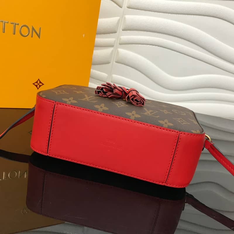 Louis Vuitton Saintonge Monogram Canvas Replica Shoulder Bag Red M43557