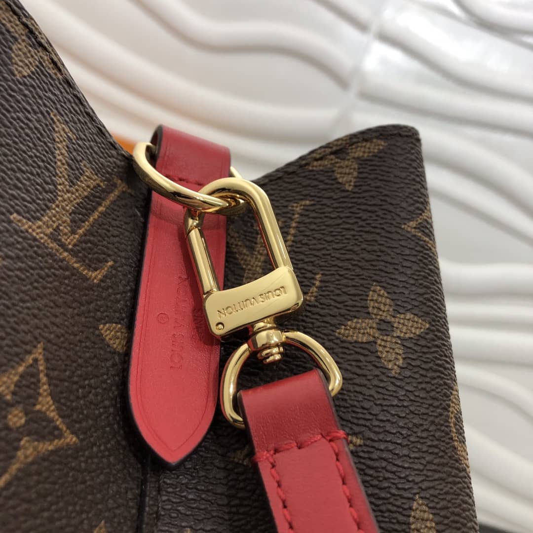 Louis Vuitton Noe Monogram Canvas Replica Bucket Bag Red