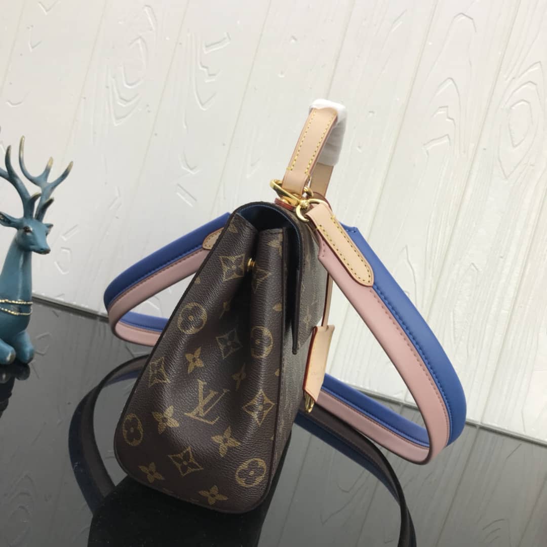 Louis Vuitton Cluny Bb Monogram Canvas Shoulder Bag Replica Blue M42738