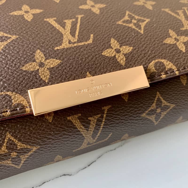 Louis Vuitton Favorite Monogram Canvas MM Replica Bag Brown M40718