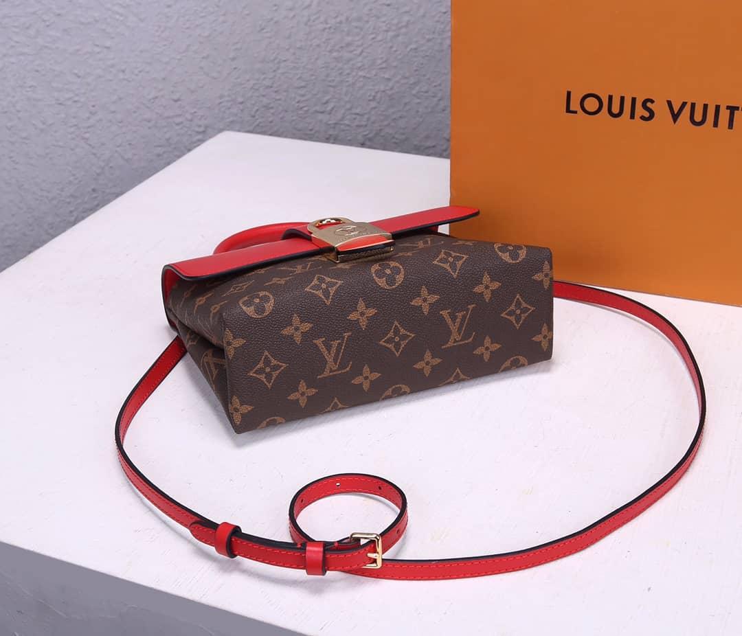 Louis Vuitton Locky BB 2way Replica Shoulder Bag Red M44141