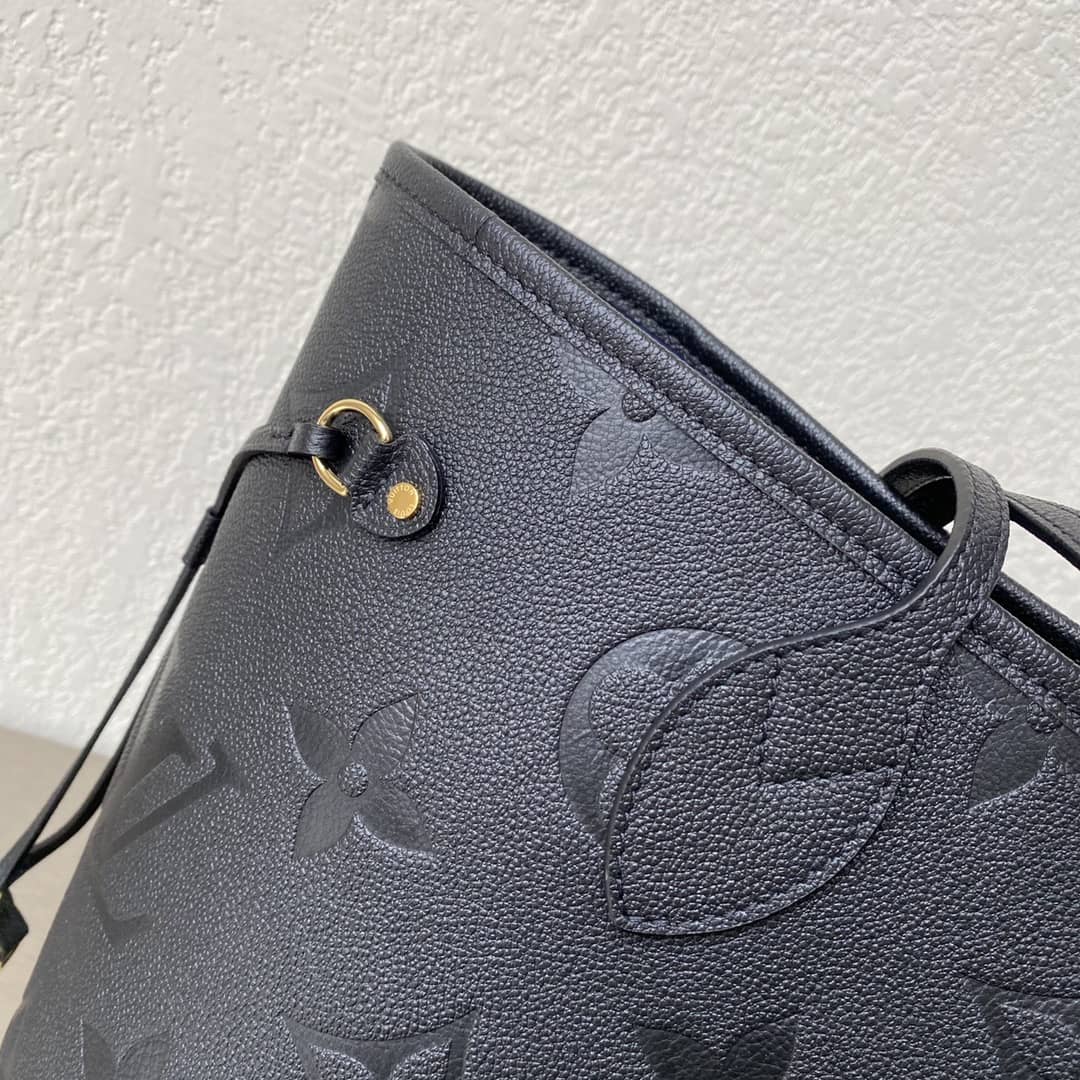 Louis Vuitton Neverfull Dupe MM Monogram Empreinte Leather Bag M45685