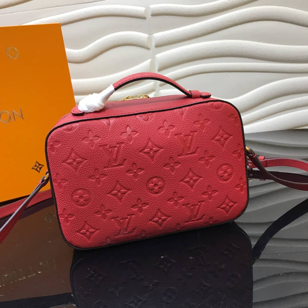 Louis Vuitton Monogram Empreinte Saintonge Replica Bag Red M44606