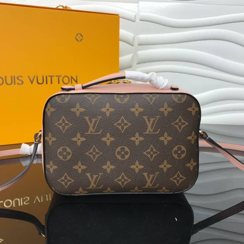 Louis Vuitton Saintonge Monogram Canvas Replica Shoulder Bag Pink M43557