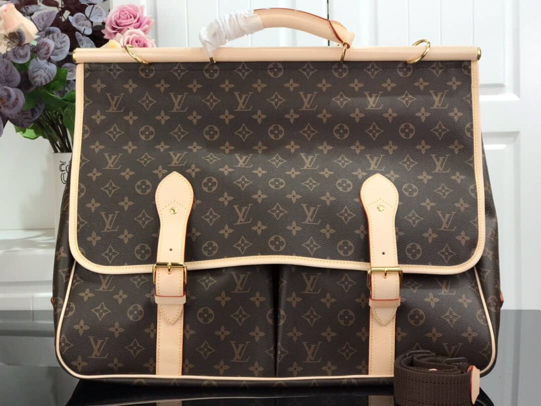 Louis Vuitton Monogram Canvas Hunting Bag Brown M41140 Replica