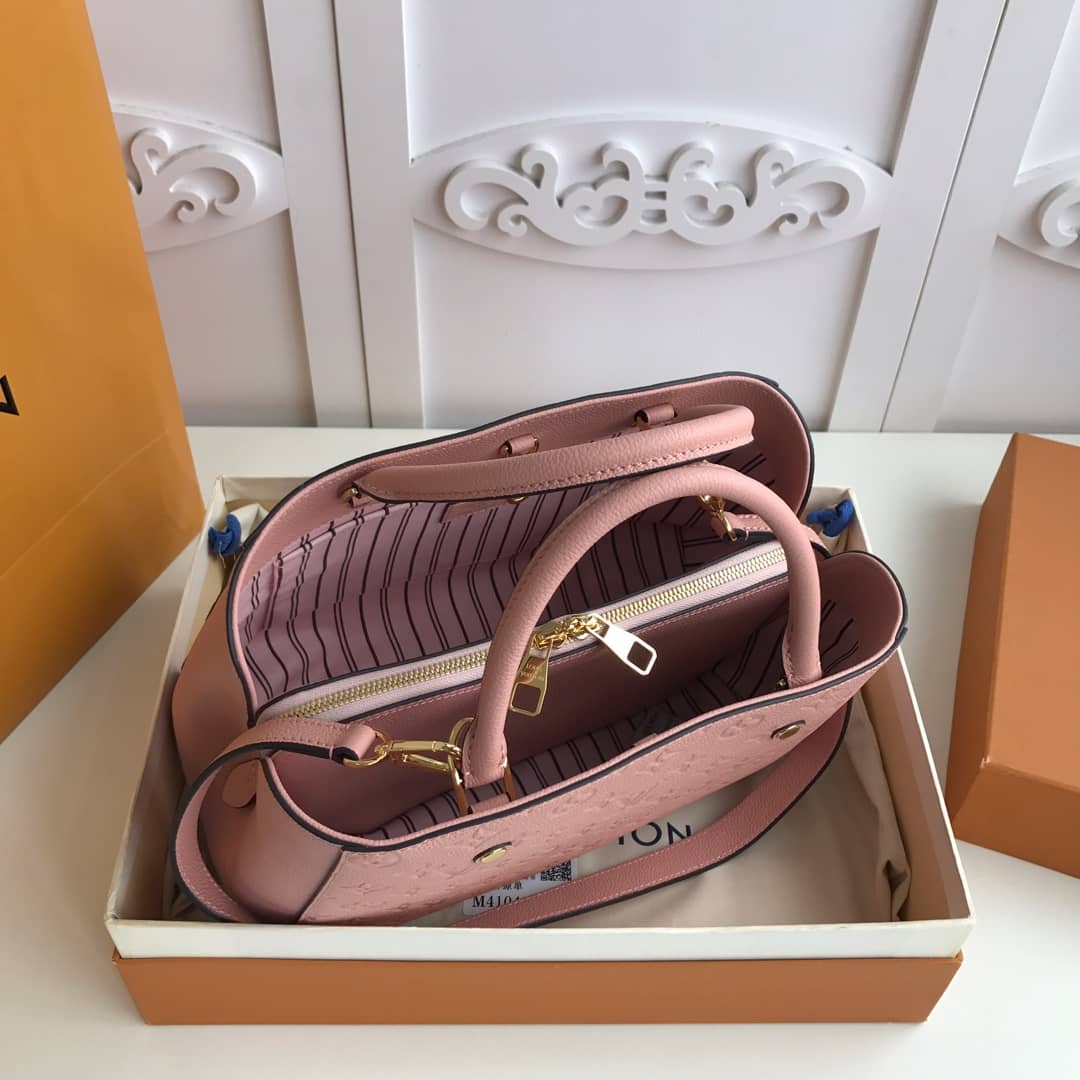 Louis Vuitton Monogram Montaigne MM Shoulder Bag Replica Pink M41048