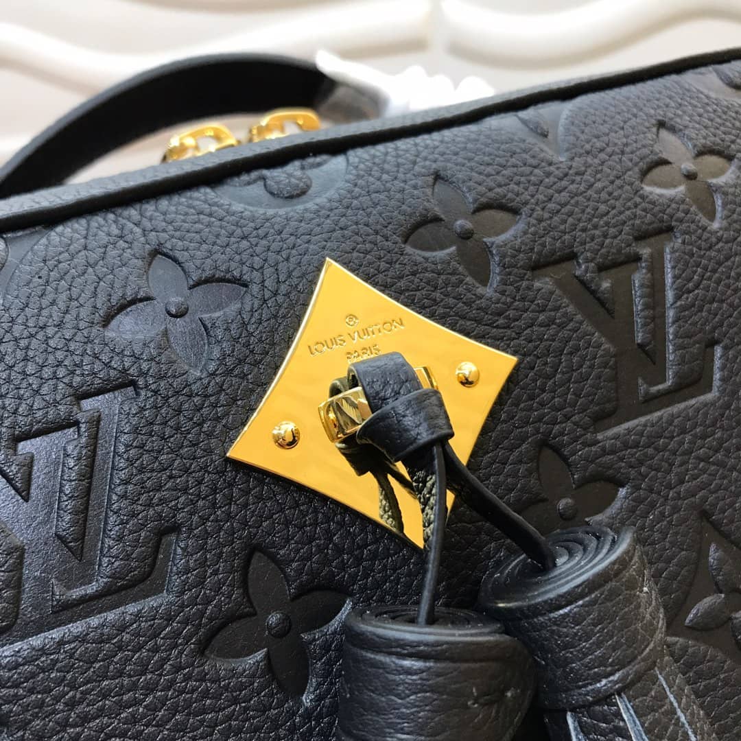 Louis Vuitton Monogram Empreinte Saintonge Replica Bag Black M44606
