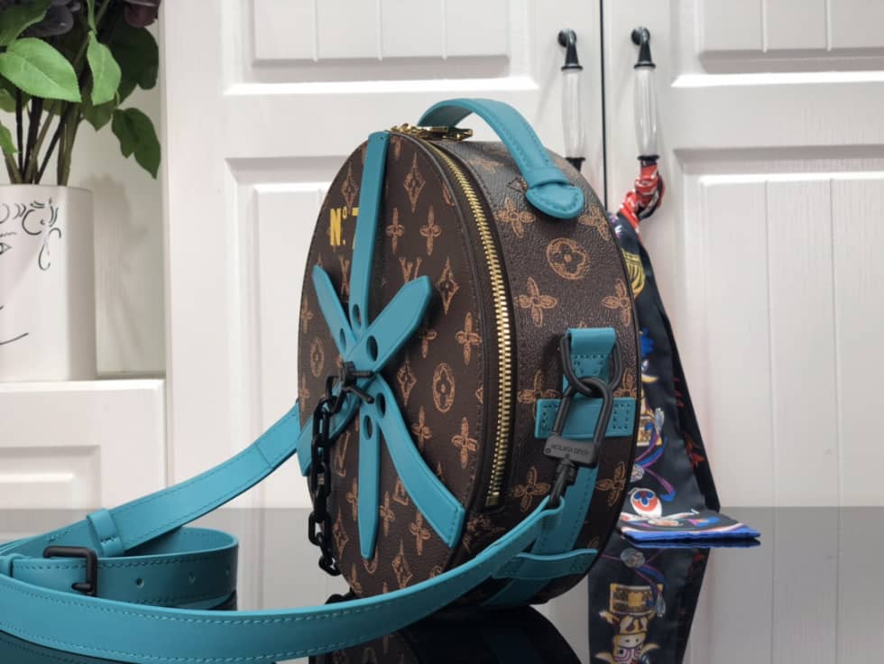 Louis Vuitton Wheel Box Monogram Blue M59706 Replica Crossbody Bag