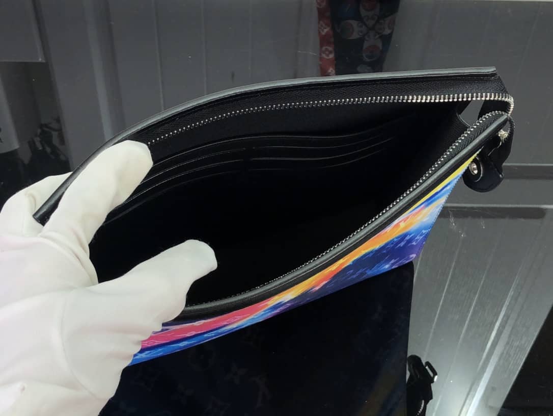 Louis Vuitton Sunset Monogram Multicolor Voyage Replica Pochette Blue M45941